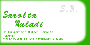 sarolta muladi business card